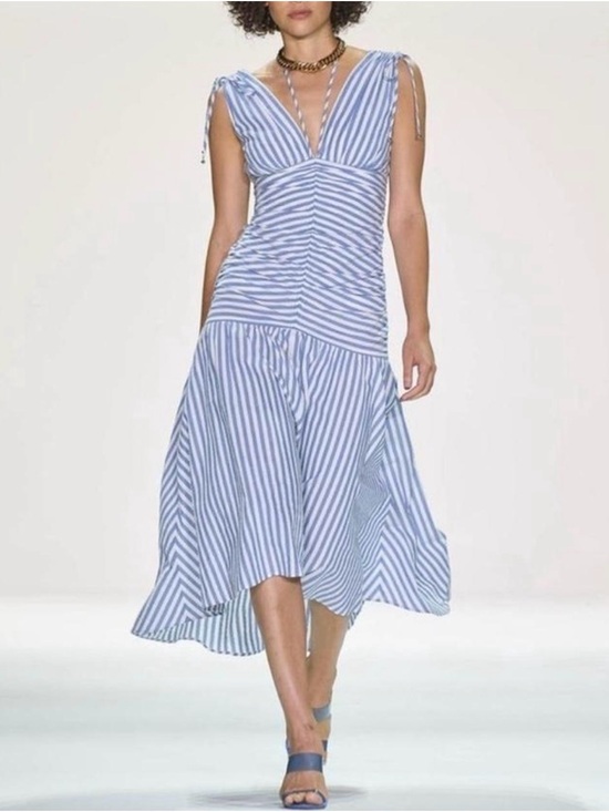 Veronica Beard Dresses & Skirts - Veronica Beard 'Perrin' Striped Seersucker Maxi Dress